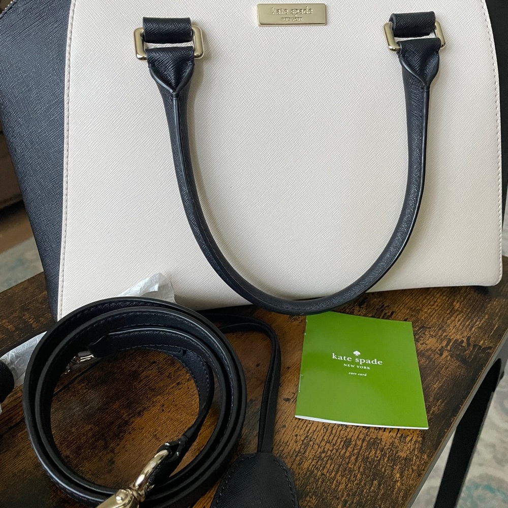 Kate Spade Black and Cream Women's Bag